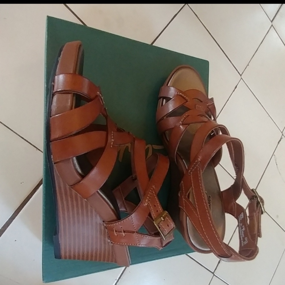 Clarks wedge sandals
